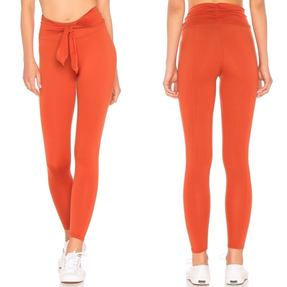 Free People Pants - FREE PEOPLE MOVEMENT URSA TIE WAIST LEGGINGS SZ M